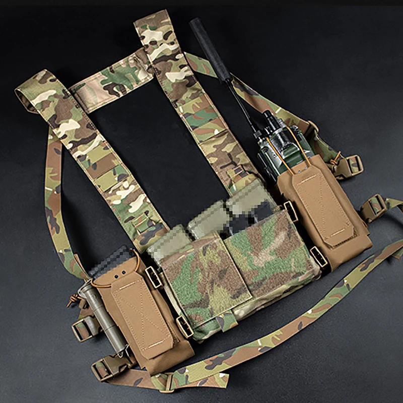 Tactical Rapid Chest Rig Expansion Chassis for MK4 MK Chest Rig Built-in MOLLE Radio MAG Pouch Expander Hunting Vest Accessories