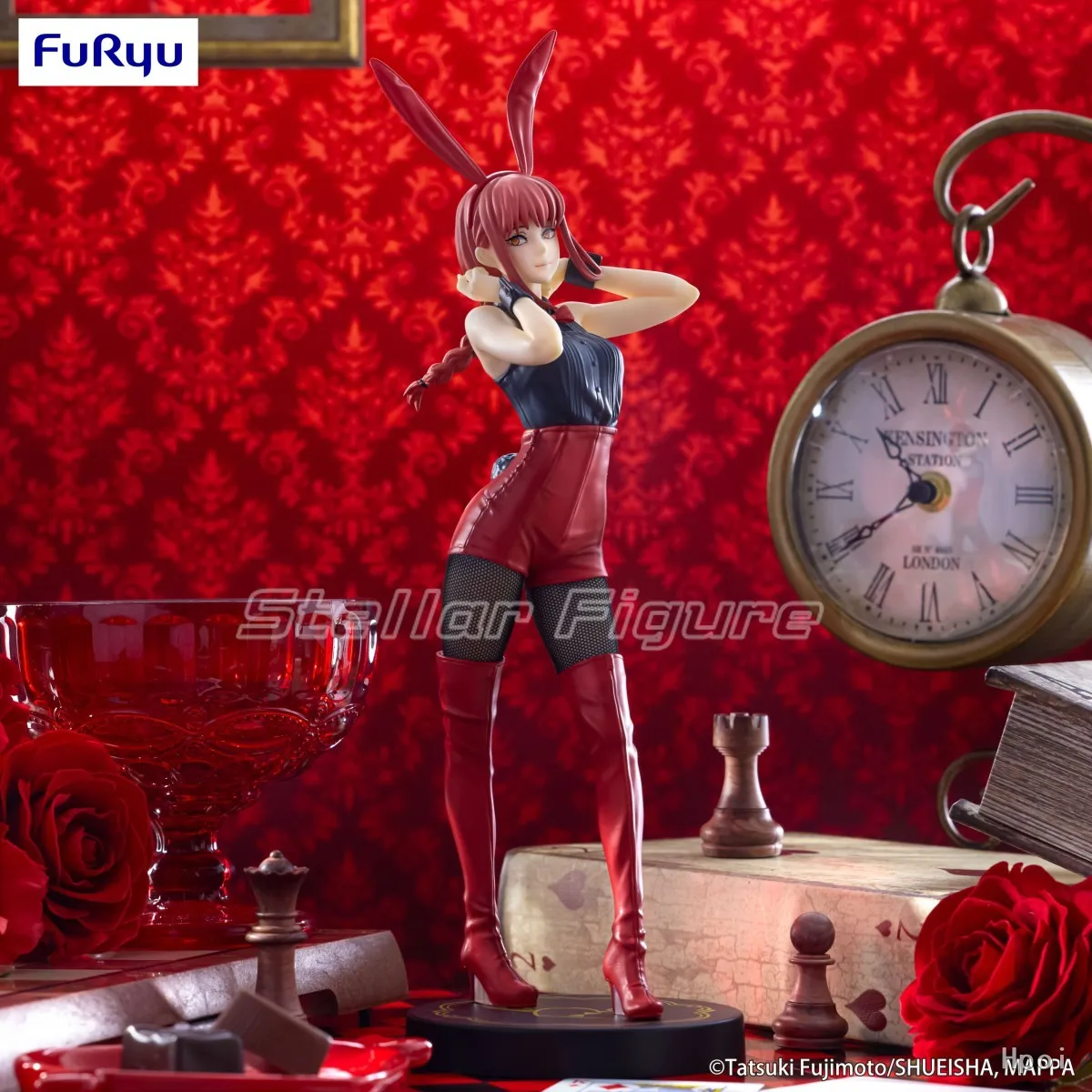 

【SF】В наличии оригинальные фигурки FuRyu BiCute Bunnies CHAINSAW MAN POWER MAKIMA, подарок, модель аниме