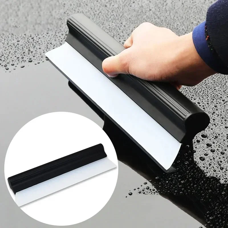 

Car Flexible Soft Silicone Wiper Window Cleaning Glass Scraper Silicone Handy Squeegee Auto Blade Clean Scraping Film Scraper