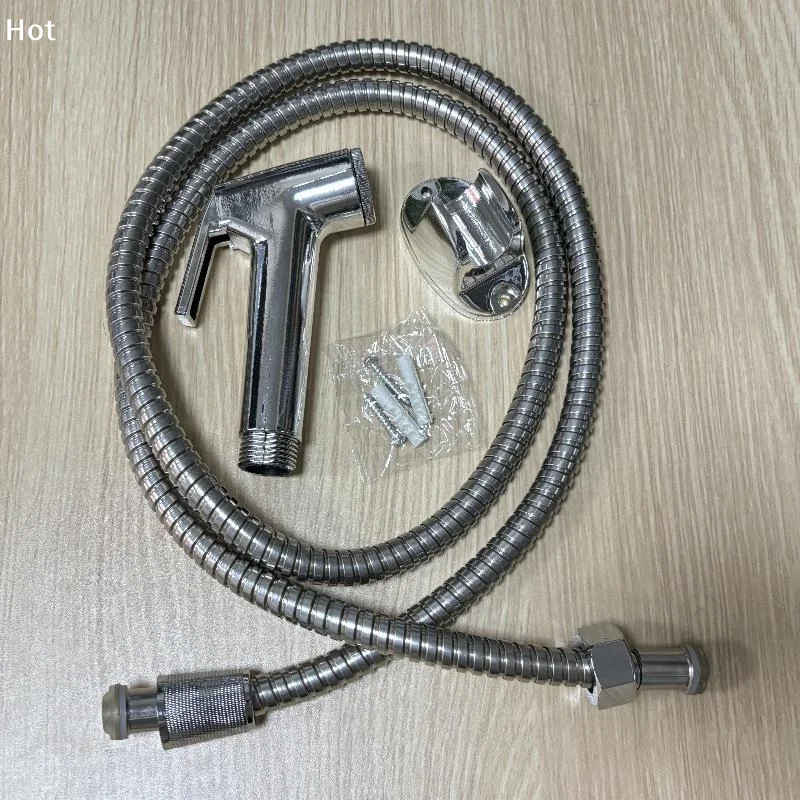 1set Handheld Sprayer Set Portable Sprayer With Hose For Toilet Cleaning, Baby Feminine Clean AttachmentsFurnishing world