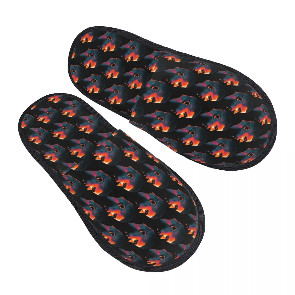 Custom Mbappes Soccer Memory Foam Slippers Women Cozy Warm French KM Football House Slippers