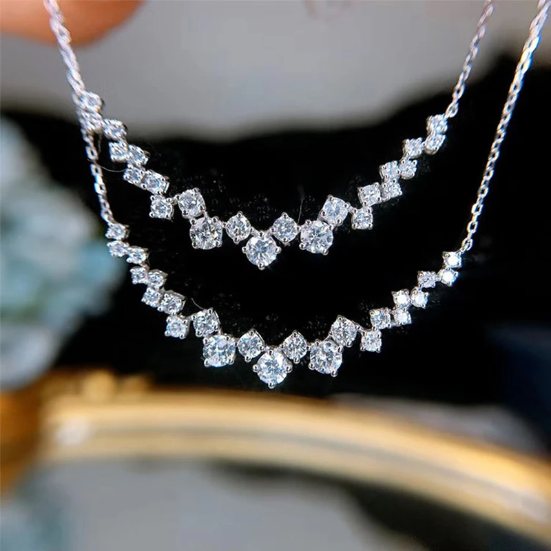 

AAA Cubic Zircon Flower Pendant Necklace for Women Fashion Gold Color Charm Choker Bridal Wedding Party Jewelry