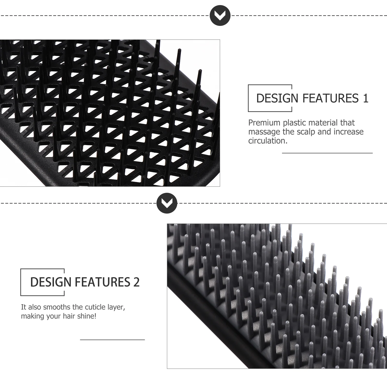 

1 комплект сетчатых расчесок для укладки, прочные пластиковые расчески для влажных и сухих волос, инструмент для разглаживания кутикулы, набор расчесок для волос