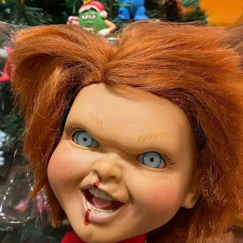 New Hot Spot Mezco Mds Replica Ghost Doll Childs Play Child Chucky Voice Activated Movable Dolls Halloween Gifts Toys Spot Goods view 5