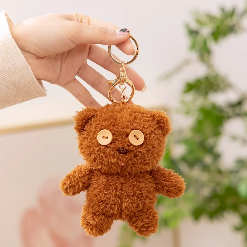 Tim minion teddy bobs brinquedo de pelúcia urso de pelúcia kawaii boneca de pelúcia pingente chaveiro decoração para casa dos desenhos animados travesseiro de pelúcia presente de aniversário do miúdo