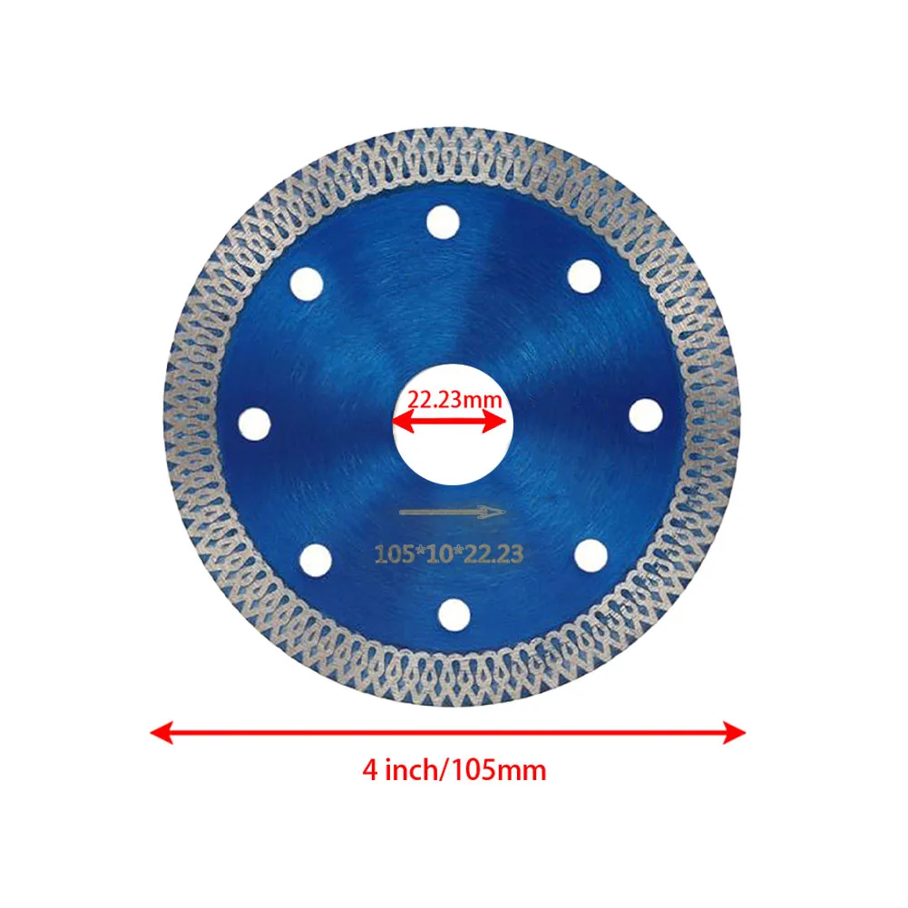 Imagem -05 - Diamante Viu a Lâmina para o Tijolo Cerâmico do Mármore do Granito Ferramentas de Corte da Telha da Porcelana 105 mm 115 mm 125 mm 1pc o