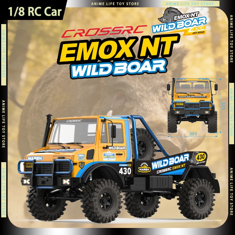 

2026 New Crossrc EMOX NT WILD BOAR 1/8 RC Car Off Road Mud Crawler Brushless Truck All Terain Rally Vehicle ARTR RTR Adult Gift