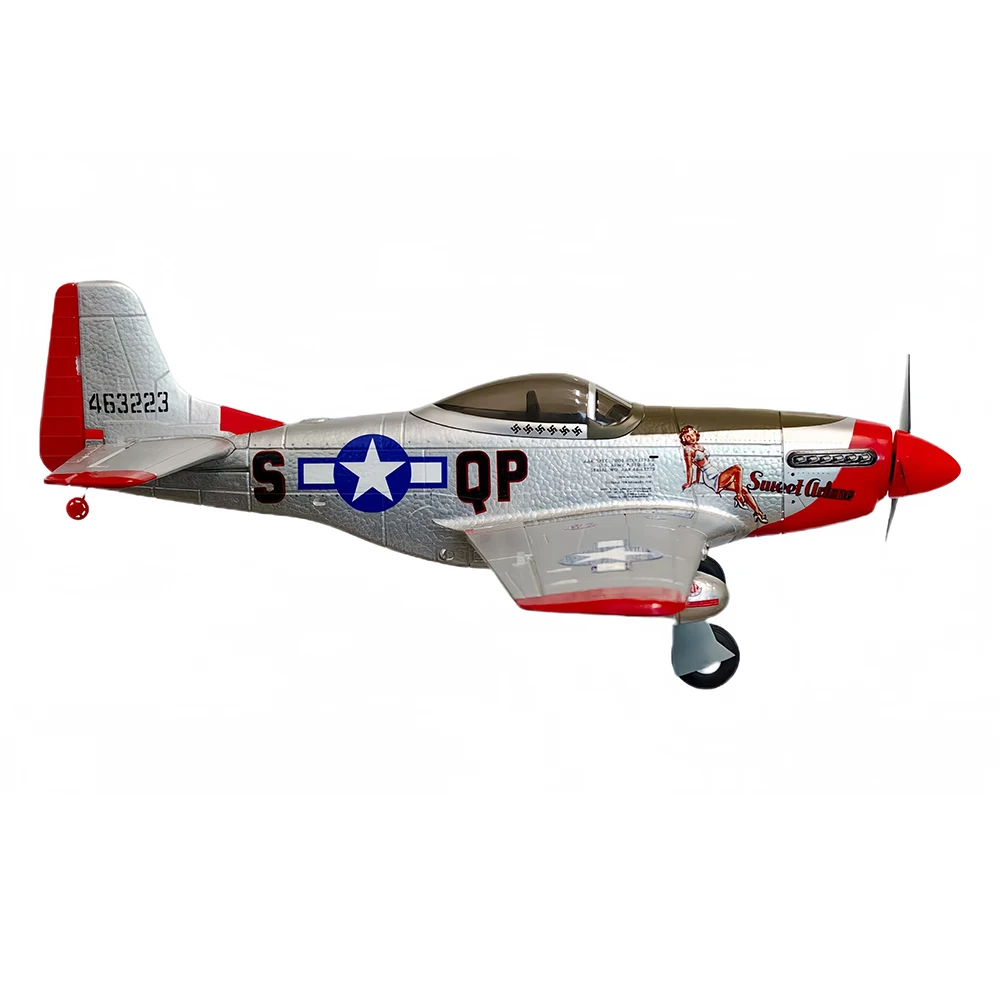 MO-FLY P-51D 1/16 مقياس 685 مللي متر جناحيها 2.4 جيجا هرتز 10CH المدمج في الدوران 3D/6G فرش EPP FPV RC طائرة شراعية BNF/RTF #6