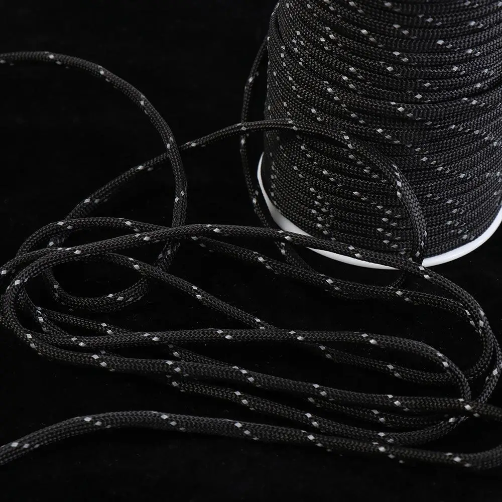 

Camping Clothesline Canopy Lanyard Hiking Rescue Cord Reflective Paracord Parachute Line Umbrella Rope Reflective Tent Rope