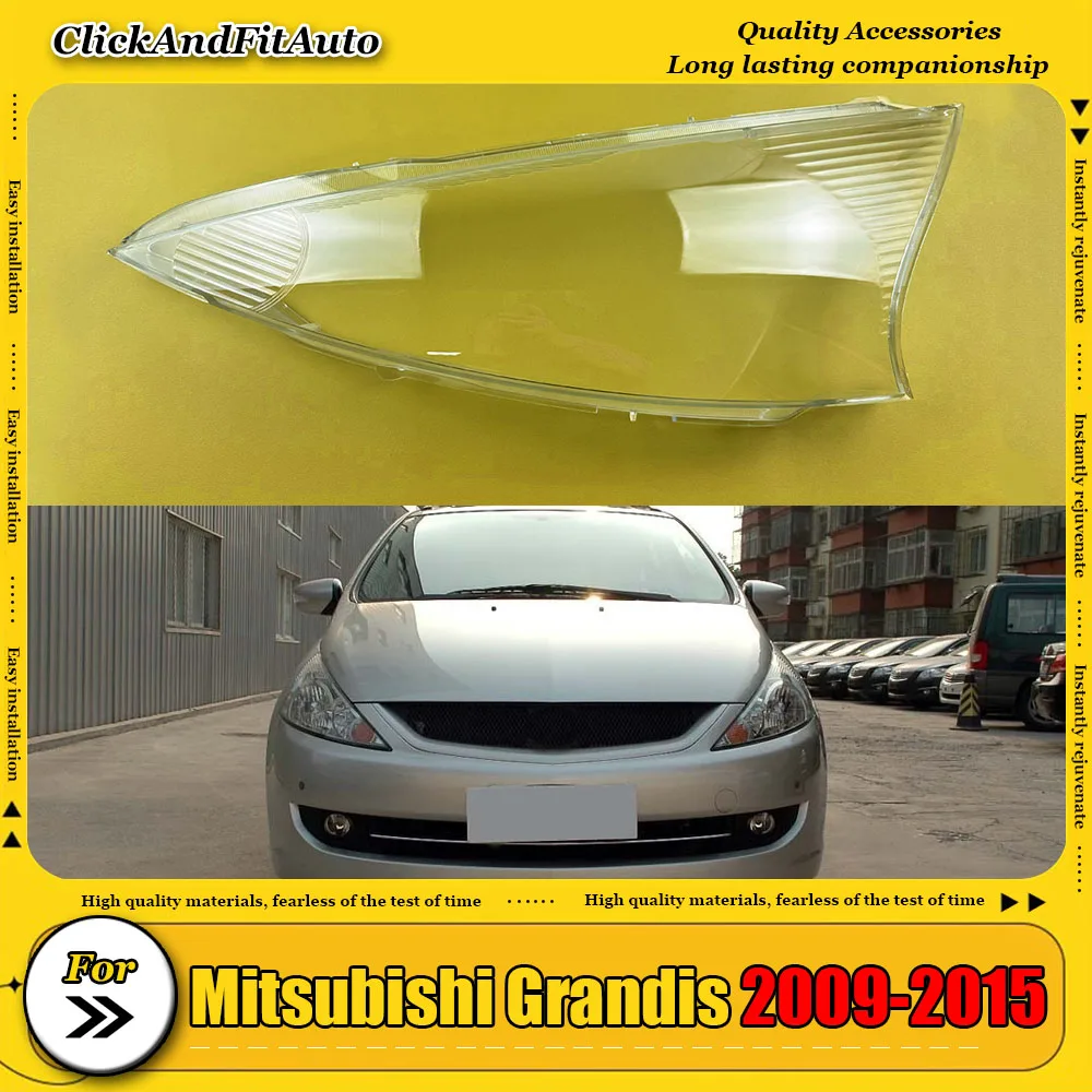 

Headlight Shell Transparent Lampshade Headlamp Cover Lens Plexiglass For Mitsubishi Grandis 2009-2015