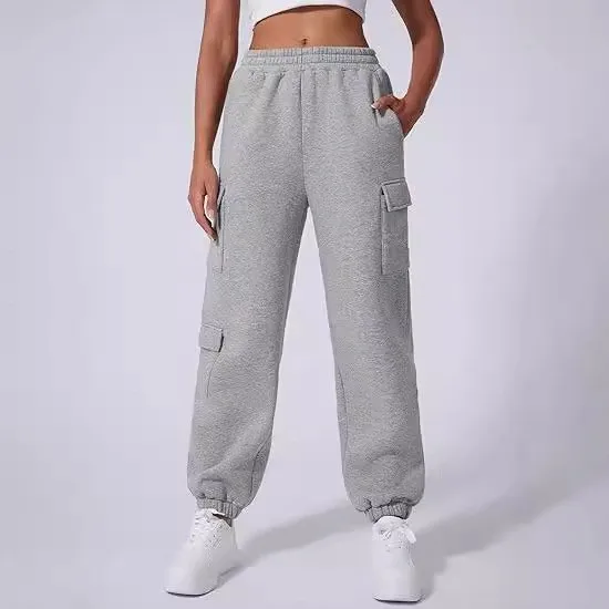 Thiened Fce pantalons de sport pour femmes décontracté Sle avec kets pantalons de course automne Faion 2024 taille élastique