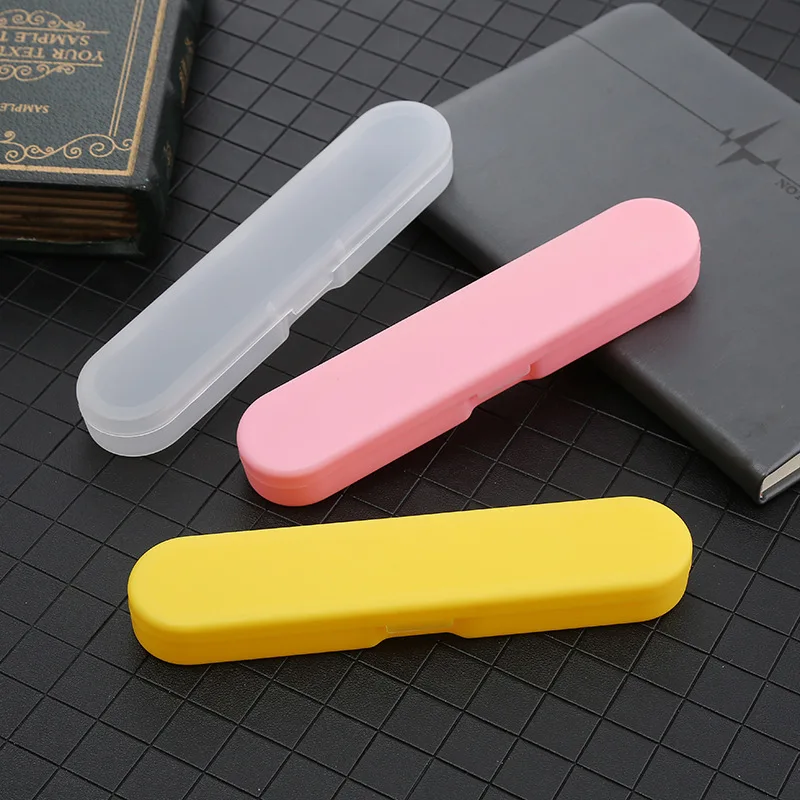 random1pc Transparent Mini Storage Box Portable Cosmetic Organizer Multifunctional Stationery Pencil Case Home Daily Supplies
