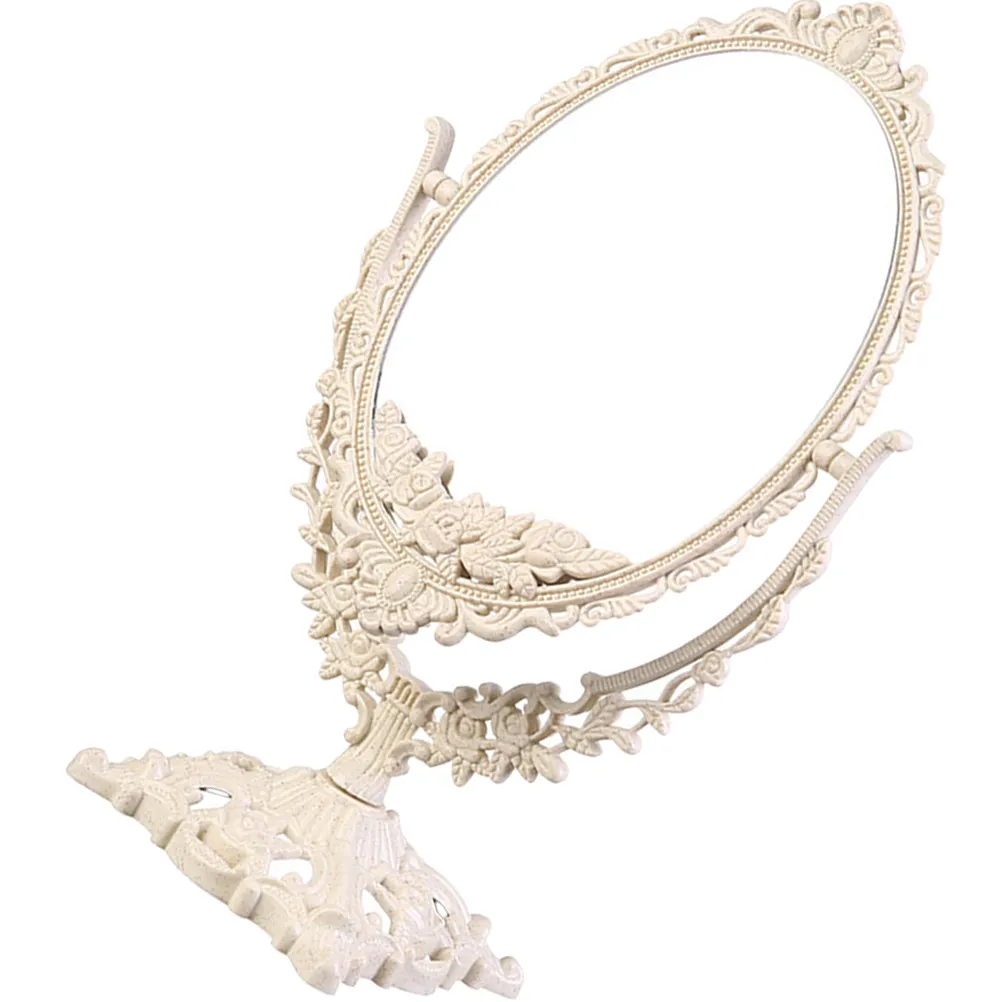 

Европейское винтажное настольное зеркало для макияжа, высококачественное стекло, устойчивая подставка для стола, спальни, туалетного столика