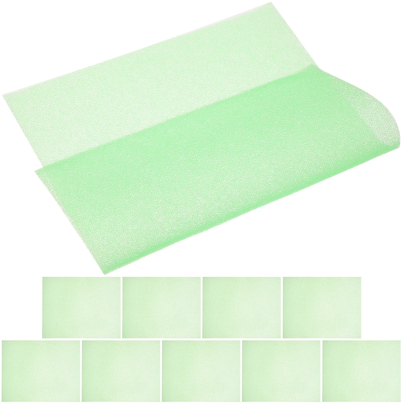 

10pcs Fridge Mat Liners Premium PP Kitchen Drawer Cabinet Shelf Mats Washable Refrigerator Anti Skid Food Grade Protect Mold