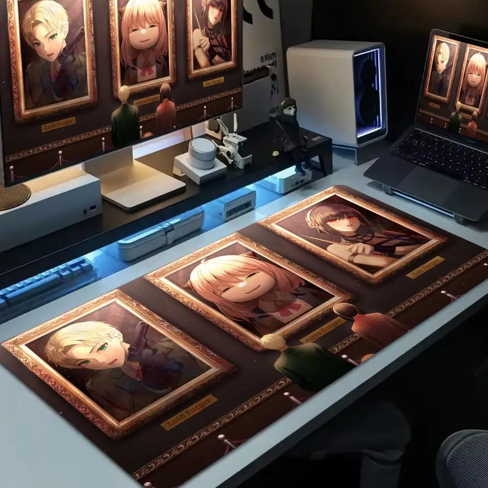 

Spy X Family Mouse Pad Large Computer Mouse Pad Office XXL Pc Gamer Non-slip Deskmat Mousepad Keyboard Rubber Game Rug