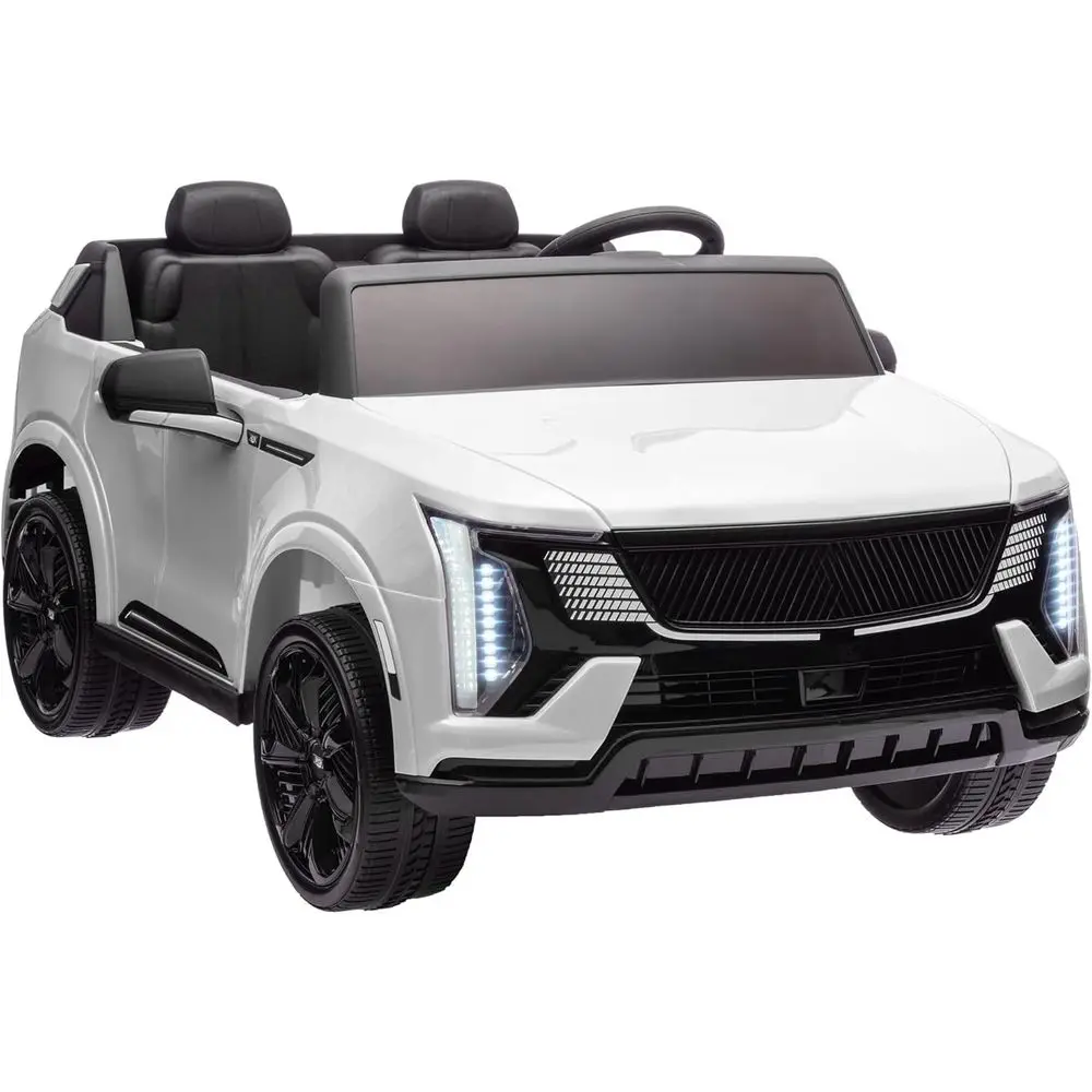 

12V Electric 2-Seater Kids Truck with 10AH Battery, Remote Control, Suspension, LED Lights, Music Horn, White