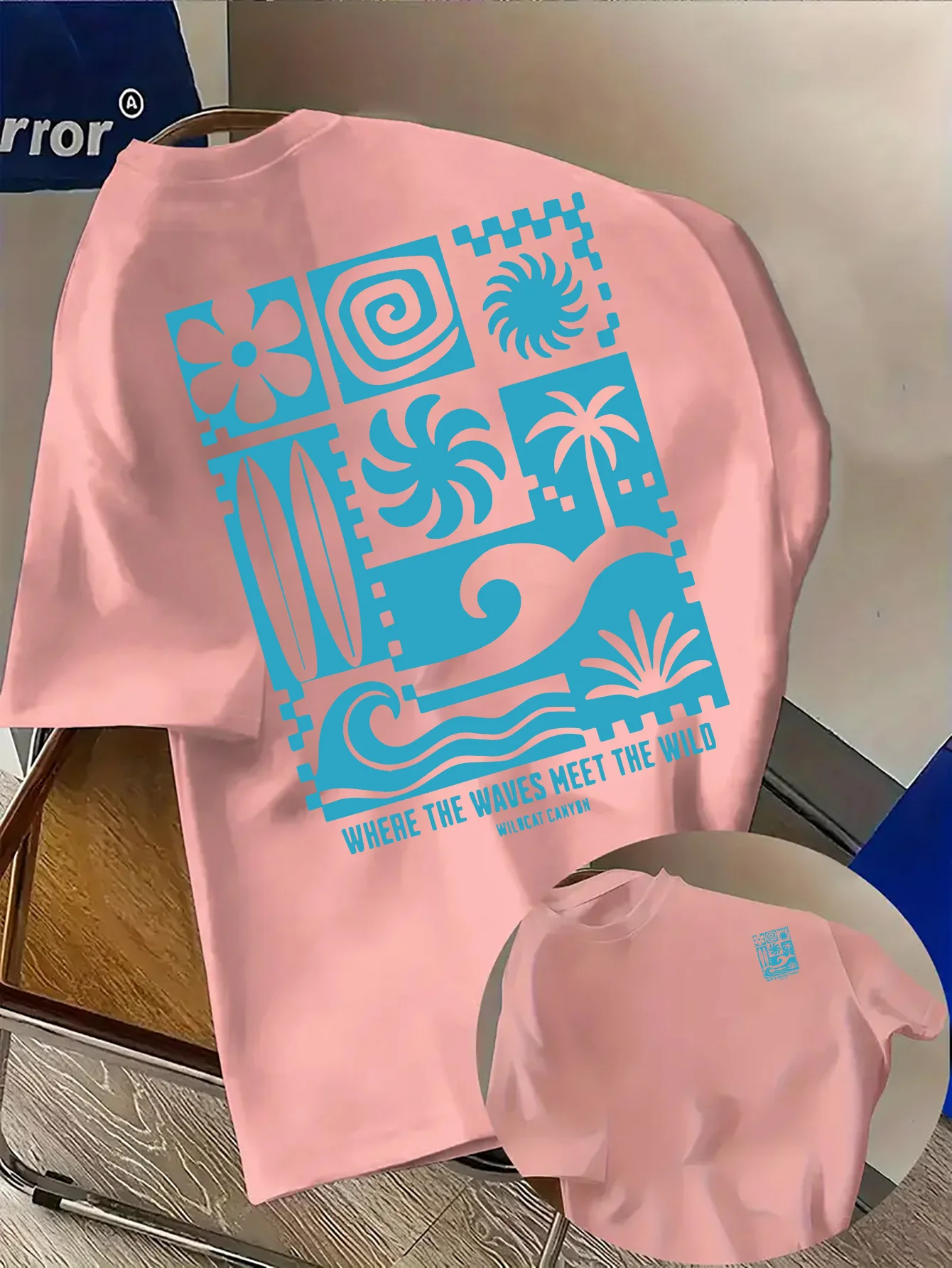 Tropisches Strand-Themen Grafik-T-Shirt für Herren Atmungsaktiv 100% Baumwolle Perfekt für Sommer-Streetwear und Urlaubsstimmung