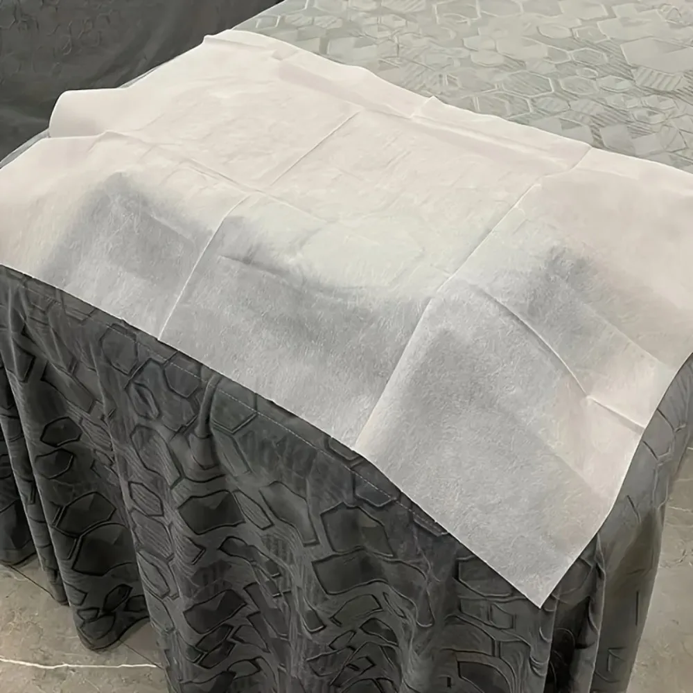 100 Piece Non-woven Fabric Disposable Pillow Cover Oil-resistant Waterproof Massage Bed Foot Pad Rectangular Large Size
