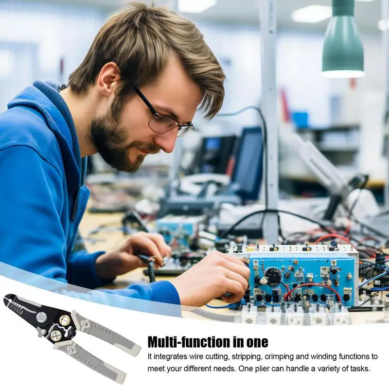 Abisolierzange Drahts chneide zange Kabel Crimp maschine Elektriker Crimper für Aluminium drähte Stahl drähte Kommunikation