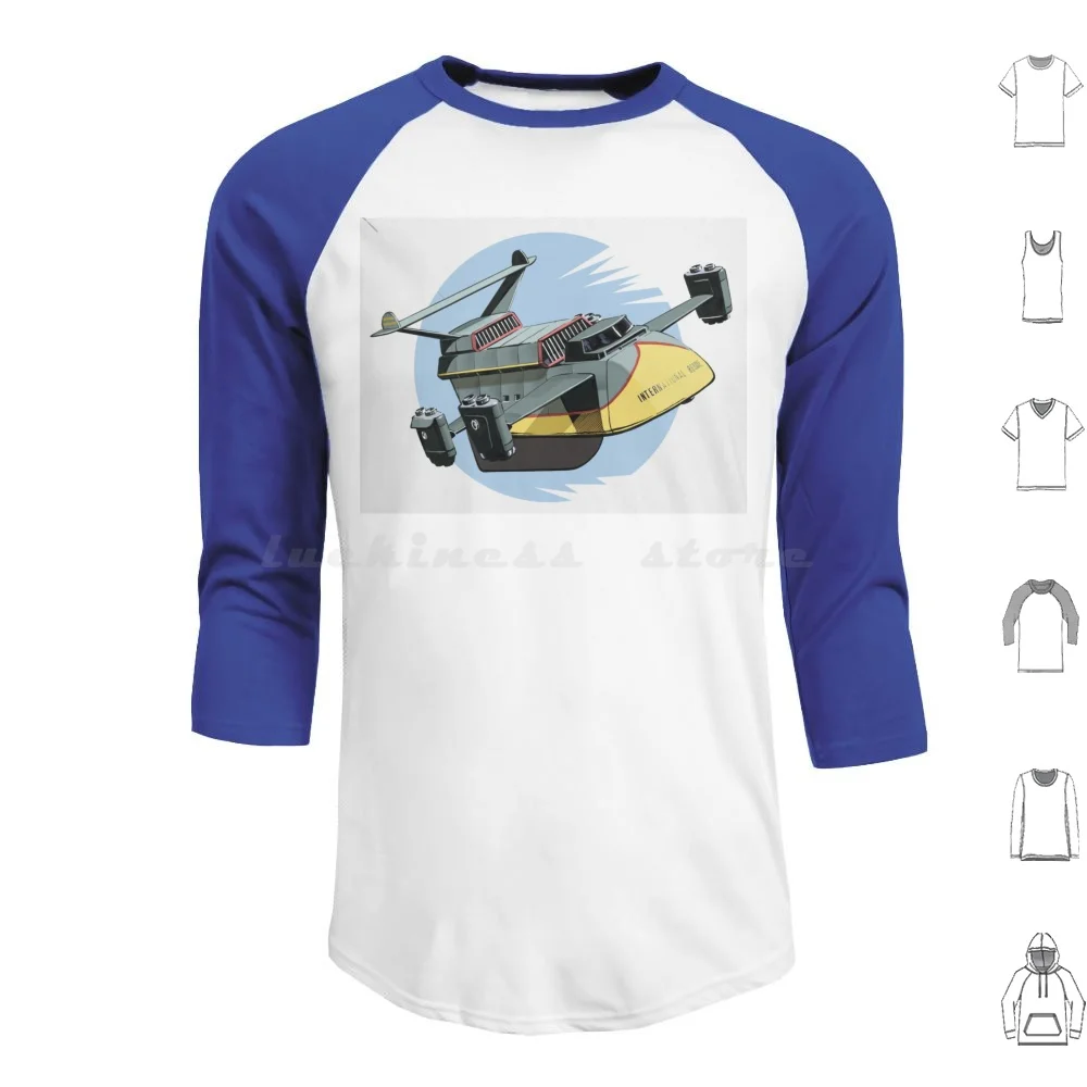 Ej2 De 'Los Impostores' Sudaderas Con Capucha De Manga Larga Rescate Internacional Gerry Sylvia Anderson Ej2 Impostors Marionetas Meddings