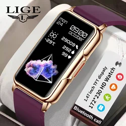 LIGE-reloj inteligente con Bluetooth para hombre y mujer, pulsera deportiva con Monitor de sueño y música, 1,47 pulgadas