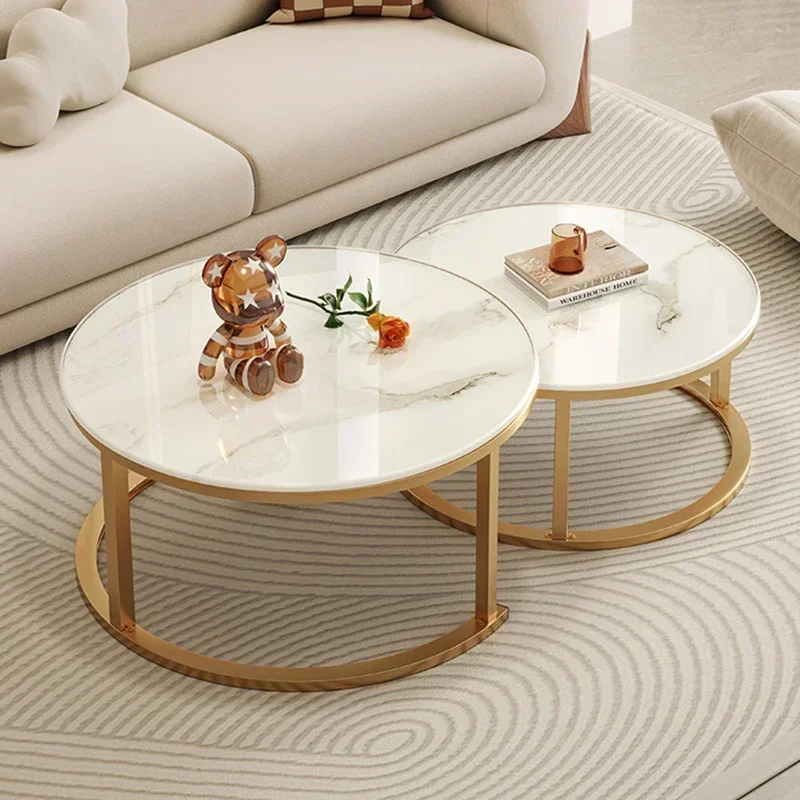 Legs Gold Design Coffee Tables Decoration Organizer Marble Extendable Coffee Table Standing Floor Table Basse Office Furniture