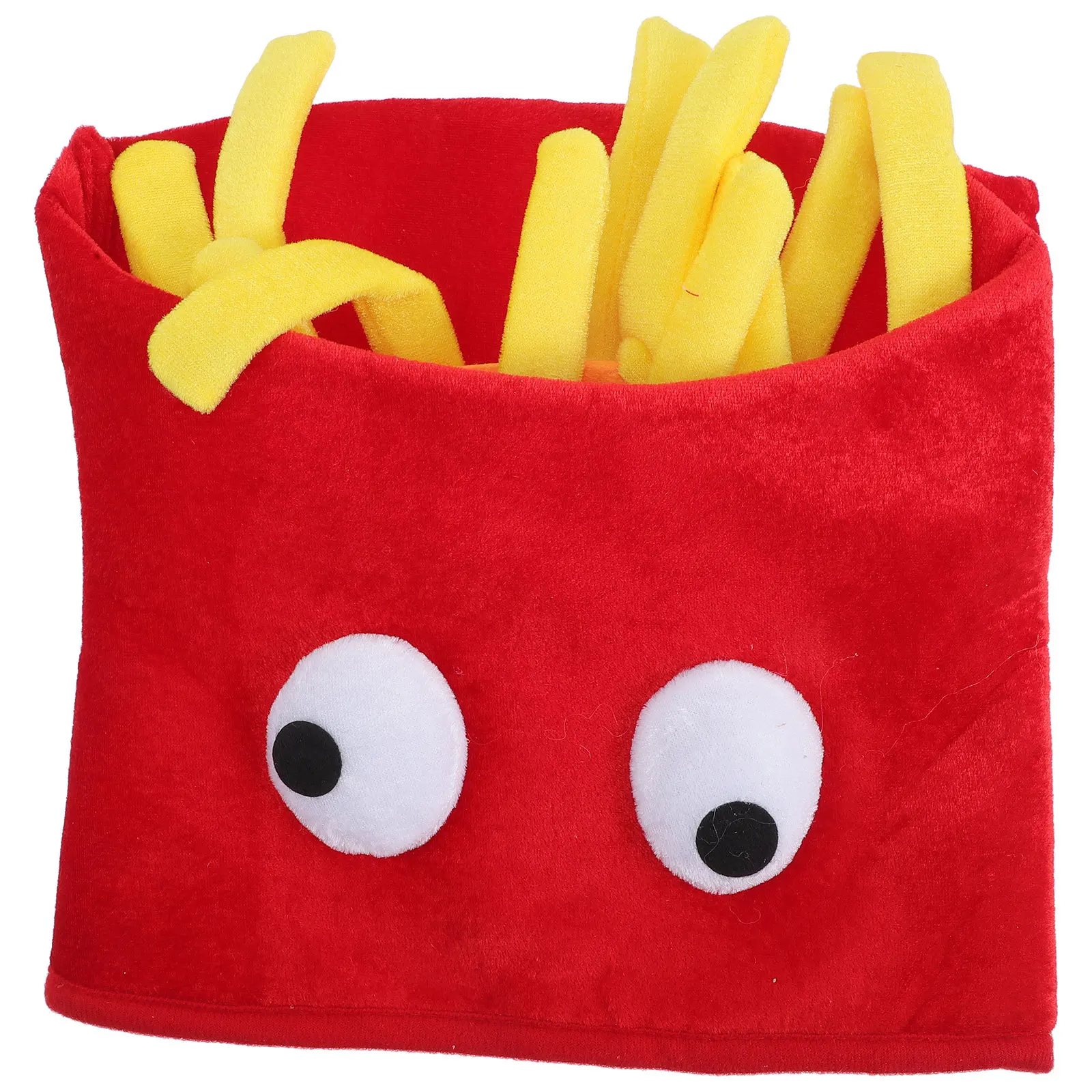 

Creative French Fries Appearance Hat Fun Party Favor for Family Friends Gathering Festival Performance Photo Prop Use