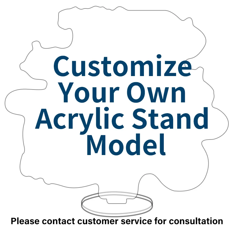 Custom Clear Acrylic Stand Cartoon/Game/Anime/Singer ldol/Game CharacteDesign Personalized Desk Decorate Model Gift for Fan