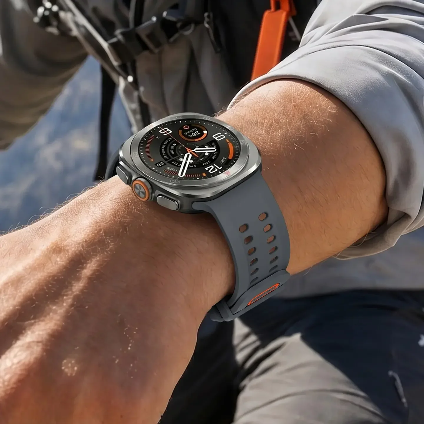 Offizielles Silikonarmband für Samsung Galaxy Watch Ultra 2/1 47mm, atmungsaktives Ocean-Armband für Galaxy Watch Ultra 47mm – Detail 6