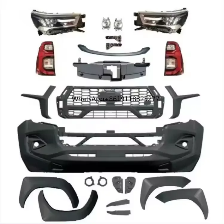 Conversion Kit Bodykit Body Kit Accessories Facelift Body Kits for Toyota Hilux Revo Rocco Vigo2005-2022 To GR Sports 2023 Style