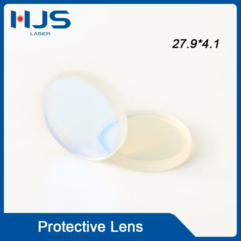 HJS 50pcs/lot Fiber Laser Protective Windows Protective Lens 27.9*4.1 For Raytools Bodor WSX Laser cutting Head Consumables