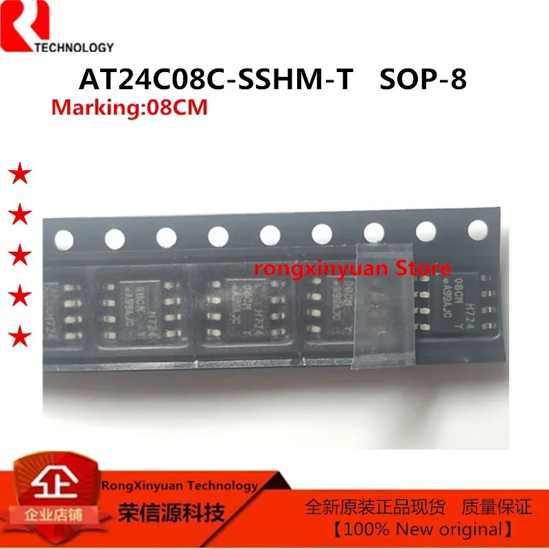 

AT24C08C-SSHM-T 08 см 2021 + лапками углублением SOP-8 AT24C08C EEPROM Serial-2Wire 8K-bit 1K x 8 1,8 V/2,5 V/3,3 V/5V Автомобильное 100% Новый оригинальный