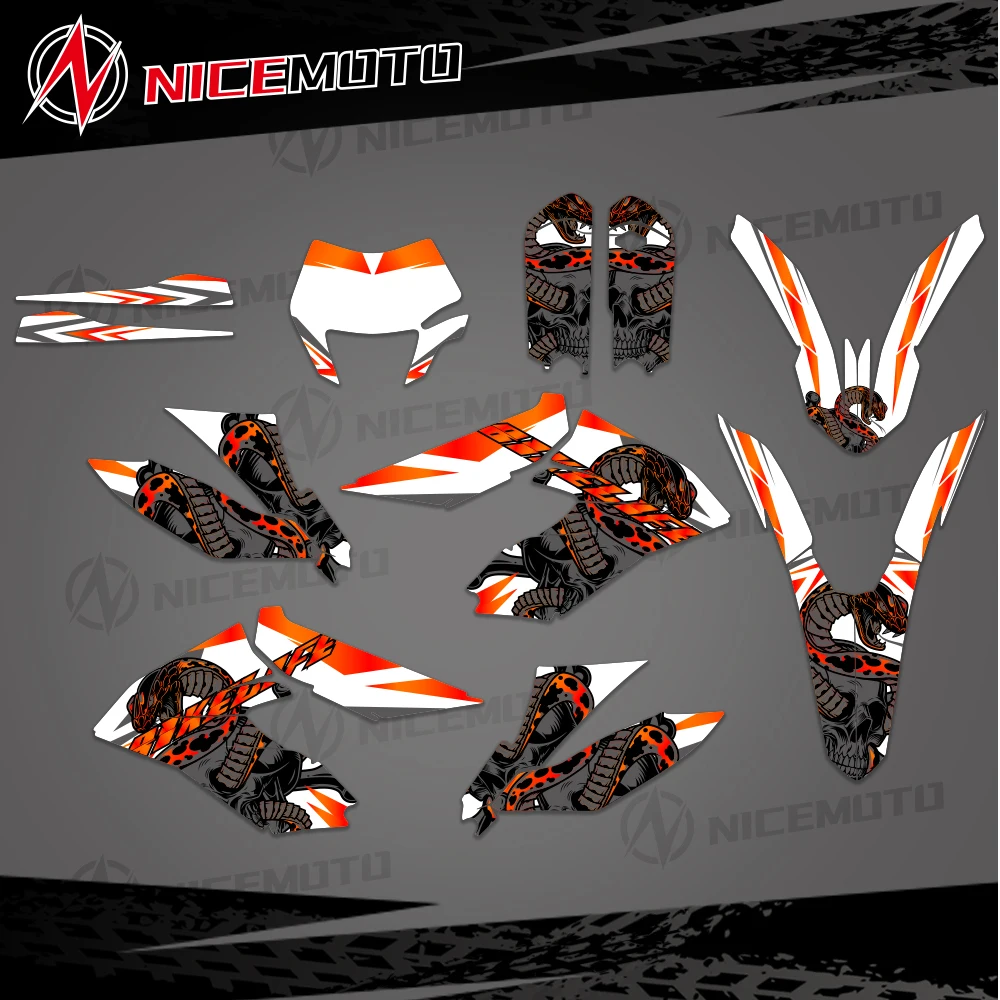

NICEMOTO полная графика наборы наклеек индивидуальный номер имя для KTM Freeride 250 350 2012-2021