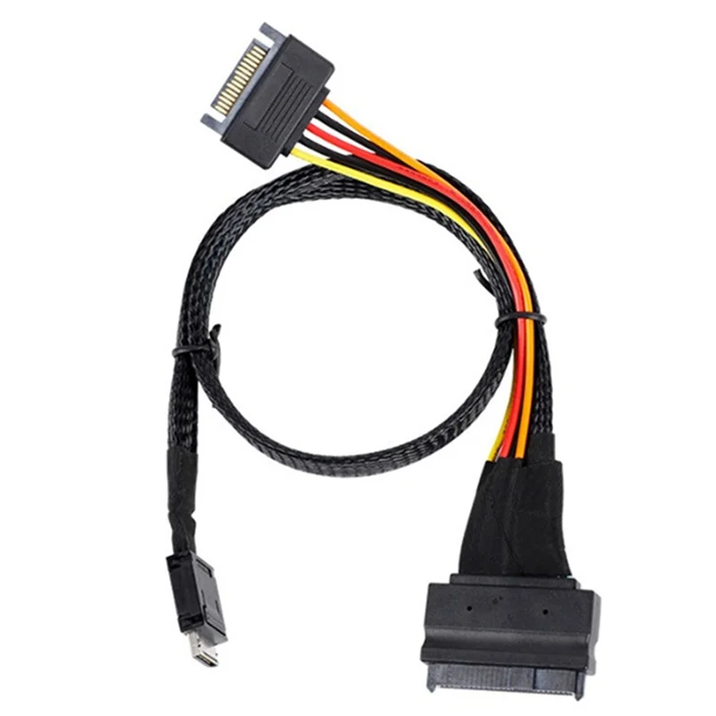 

Хорошо сделано-Oculink SFF-8611 4I к Pcie SFF-8639 U.2 Nvme с SATA 15P штекерный силовой серверный кабель компьютерные аксессуары