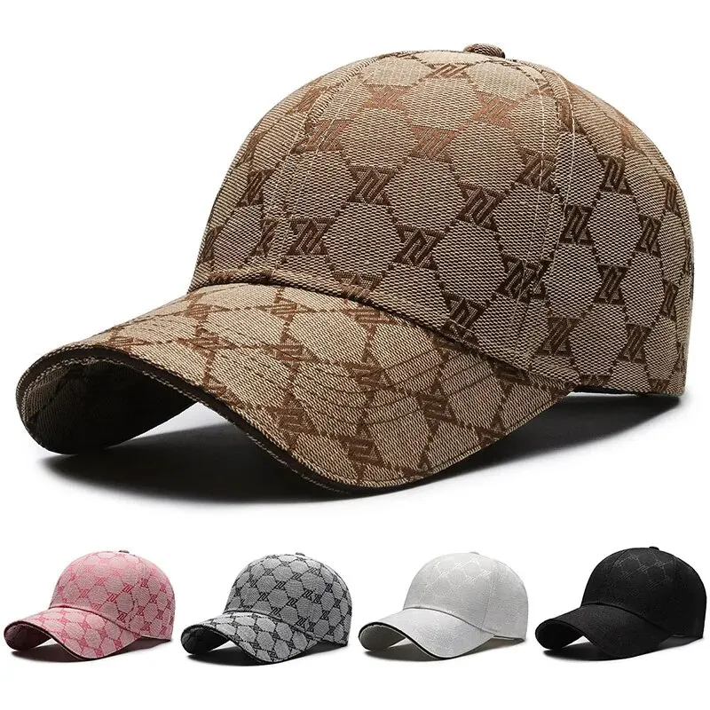 Four Seasons New Sunscreen Three-Line Sewn Baseball Cap Men's And Women's Casual Cap Net Red Distressed 1841 Hat