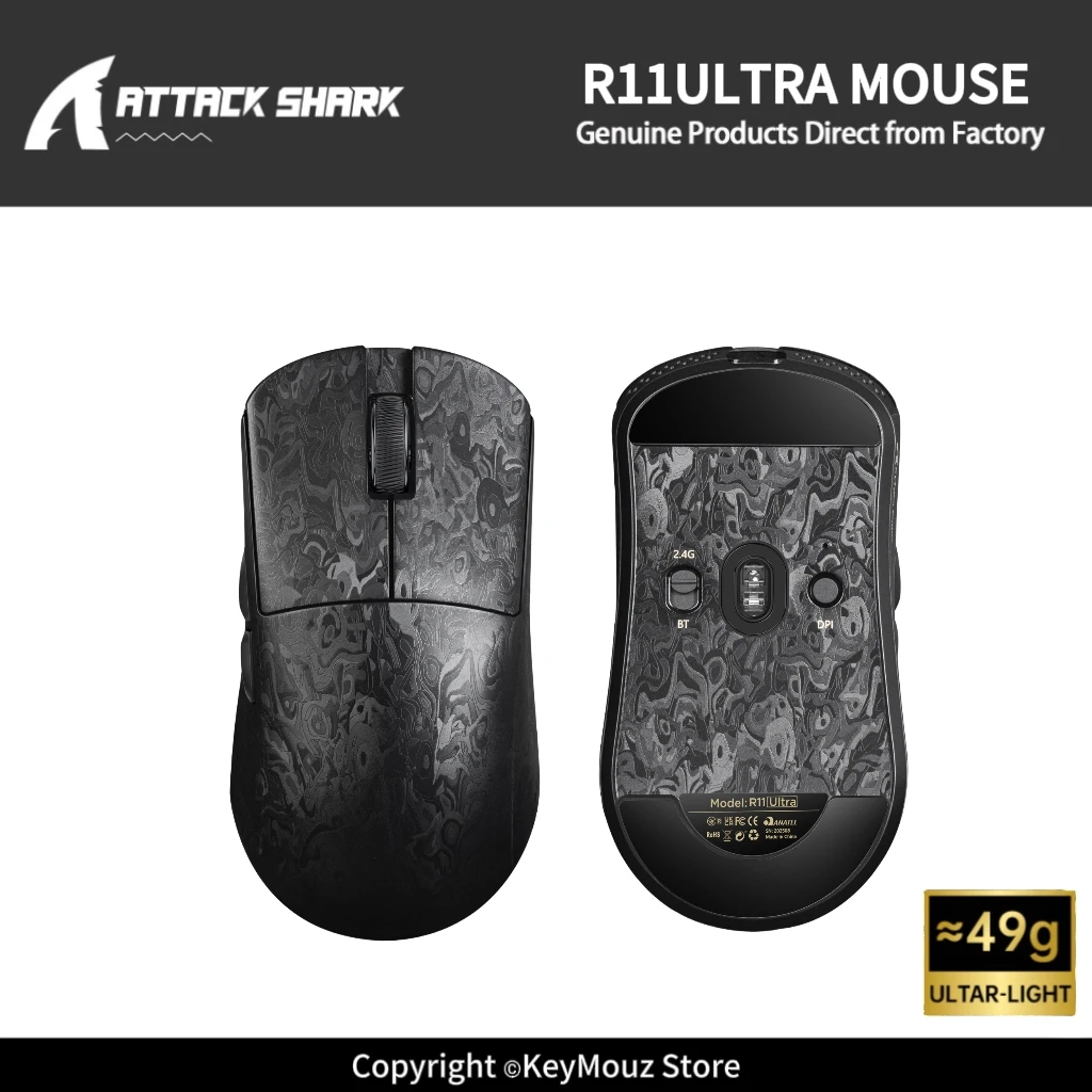 ATTACK ATTACK SHARK R11 Ultra 8K Polling Rate Wireless Mouse Carbon Composite Shell Nordic 52840 MCU 42K DPI Low Latency for Pro Gamer - Aliexpress Deal