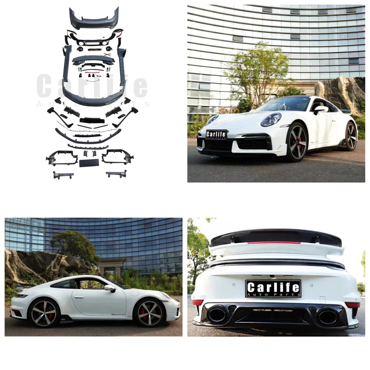 

Conversion to Turbos SD Model Front Rear Bumpers Body Kit for Porsche 911 2019-.