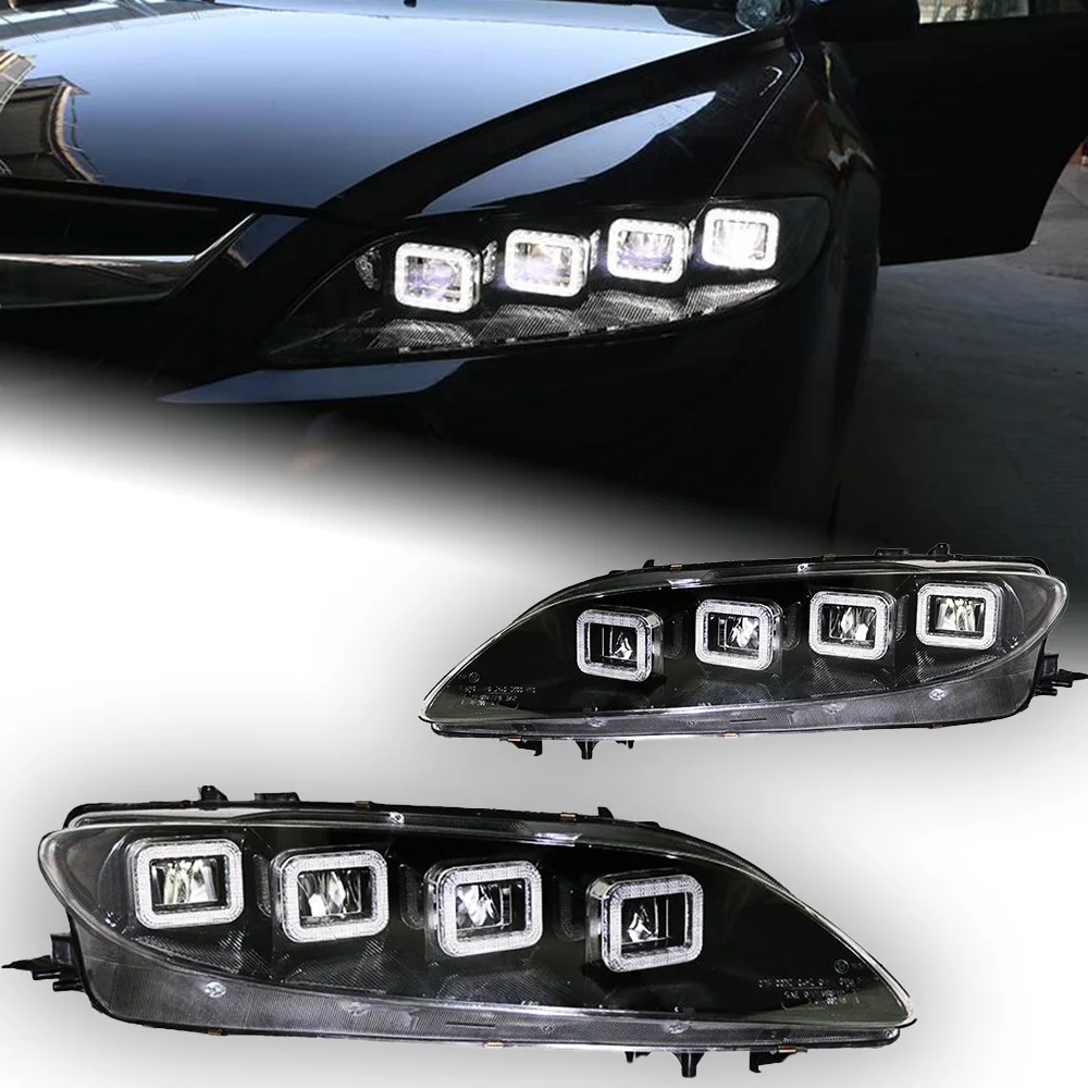 Car Lights For Mazda 6 Headlight Projector Lens 2003-2012 Mazda6 Dynamic Signal Head Lamp LED Headlights Drl Auto Accessory