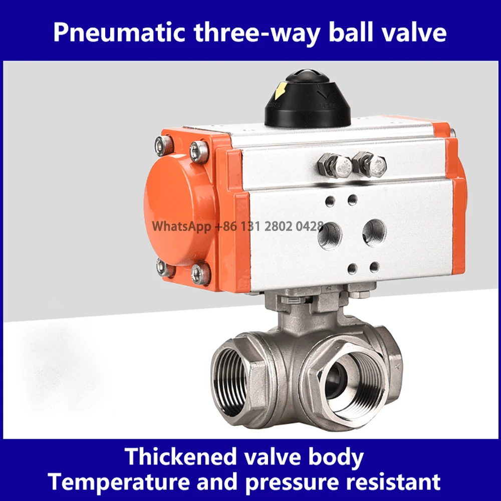 3 way DN15 1/2 inch 3way 230v ac tri clamp sanitary pneumatic motorized ball valve tri clamp ferrlue