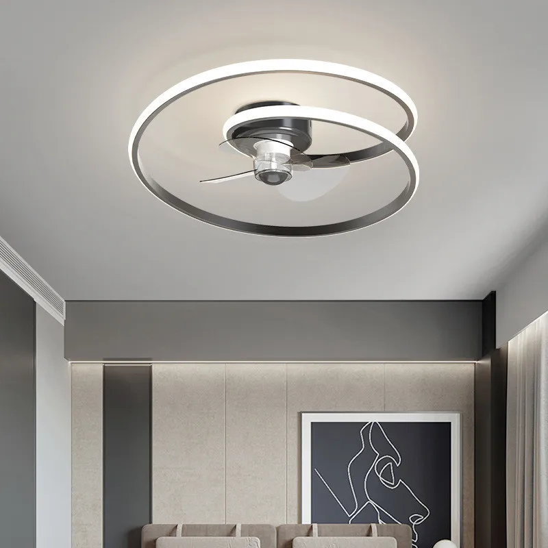 

Gold Black 110V 220V Master Bedroom Ceiling Light With Fan Led Light For Bed Room Modern Ceiling Fan Light Bedroom Lighting