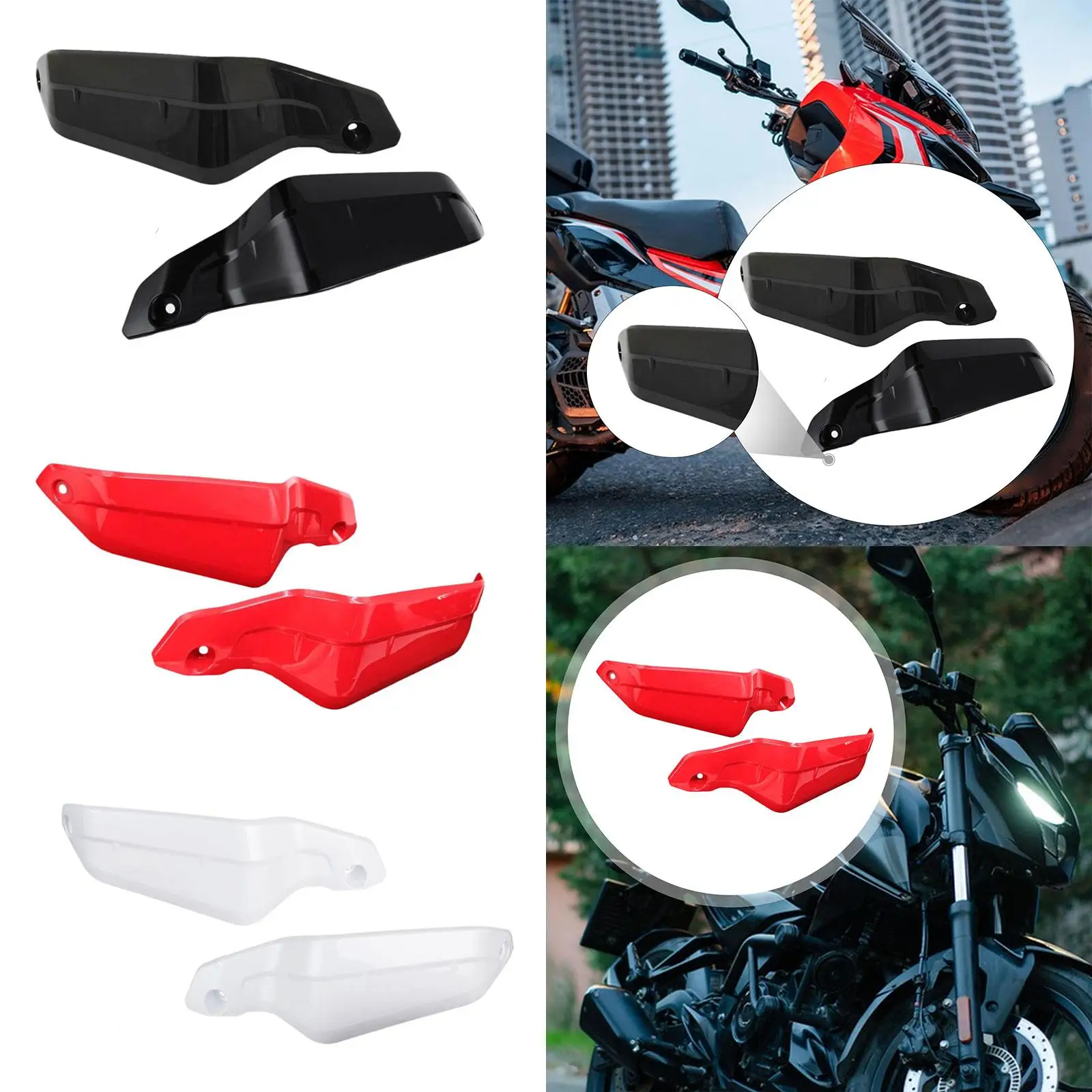

Motorcycle Hand Shield Wind Deflector Plastic Guard Protector for Honda CRF110
