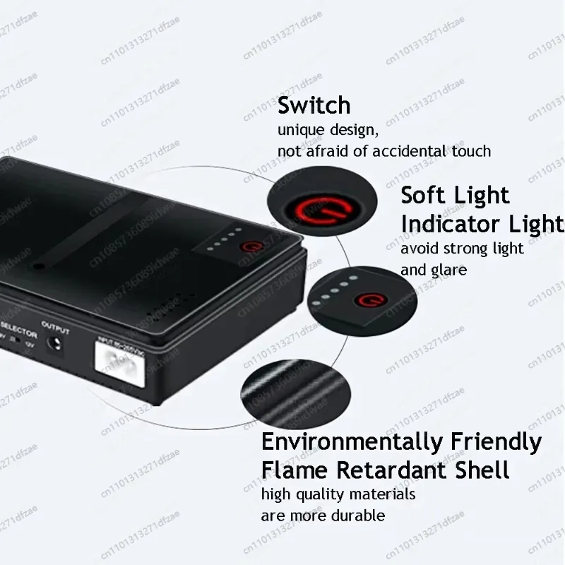 

18 Вт DC1018P маршрутизатор 5 В 9 В 12 В постоянного тока ИБП источник бесперебойного питания 10400 мАч аварийный источник питания для оптического кошачьего монитора телефона