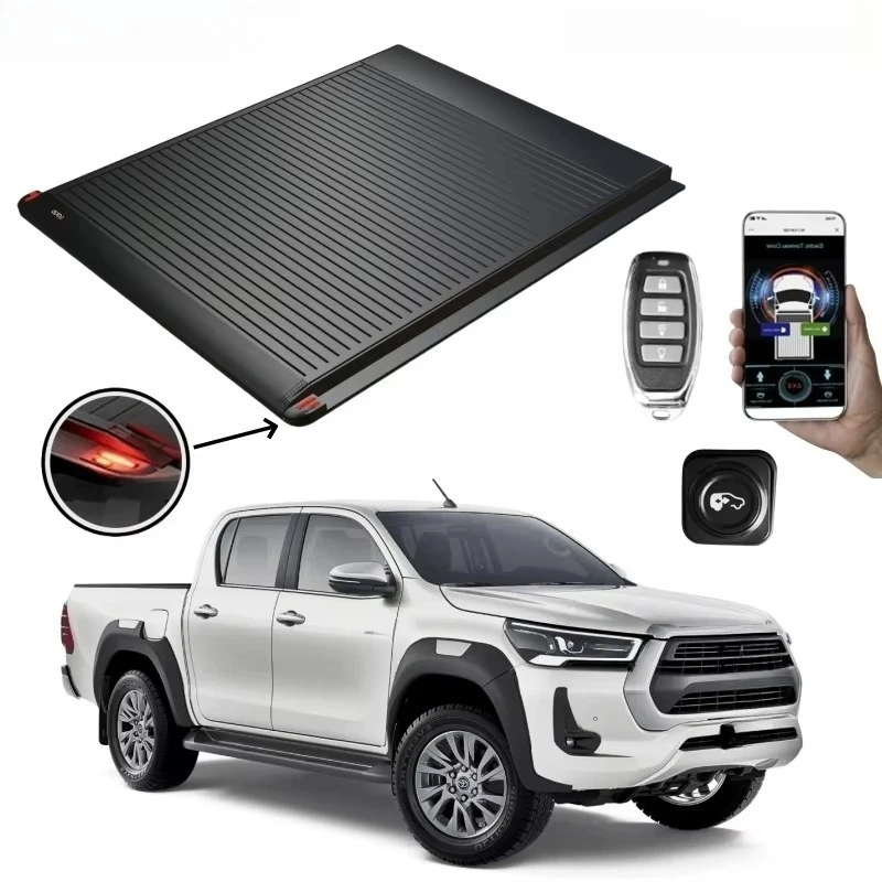 Applicable to 2025 Toyota for Hilux Electric Automatic Roller Shutter Lid Retractable Rear  Roll up Waterproof Back Bed Covers