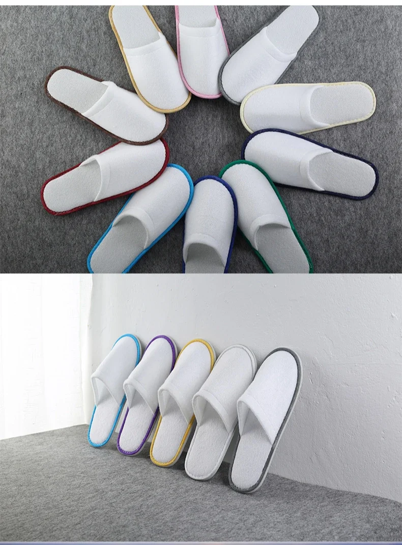 Disposable Slippers, Thickened, Anti Slip, Washable, Suitable for Home and Guest Rooms. Manufacturer of Hotel Supplies