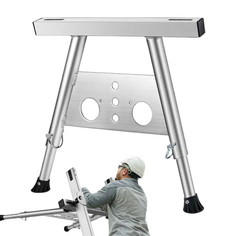 

Ladder Stabilizer Adjustable Roof Gutter Ladder Base Stabilizer Non-Slip Feet Strong Load-Bearing Safe & Stable Support For