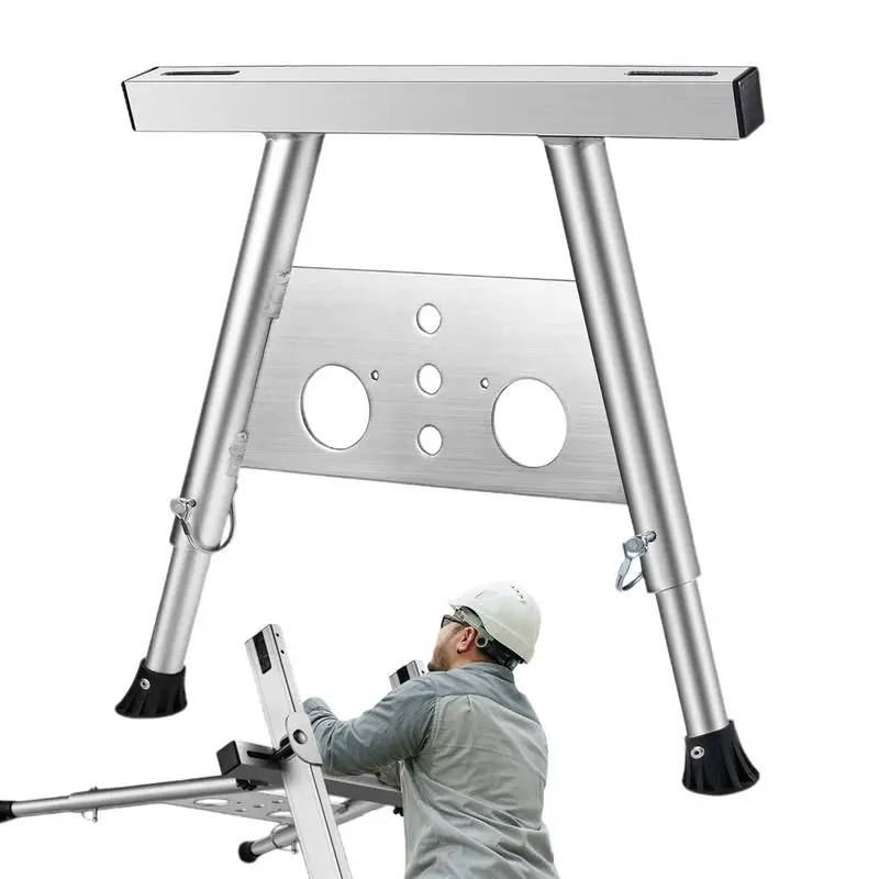 Ladder Stabilizer For Roof Adjustable Roofing Ladder Base Stabilizer Strong Load-Bearing With Non-Slip Feet Ladder Accessory