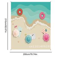 Waterproof Beach Mat Large Outdoor Camping Mat Blanket Folding Lightweight Picnic Free Mattress Portable Pocket Sand Mat