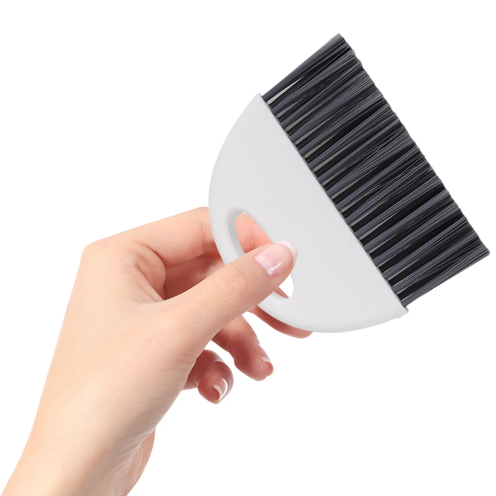 1Set Small Brush and Dustpan Set High Hardness Tough Mini Broom Dustpan for Home Office Desktop Computer Keyboard Cleaning