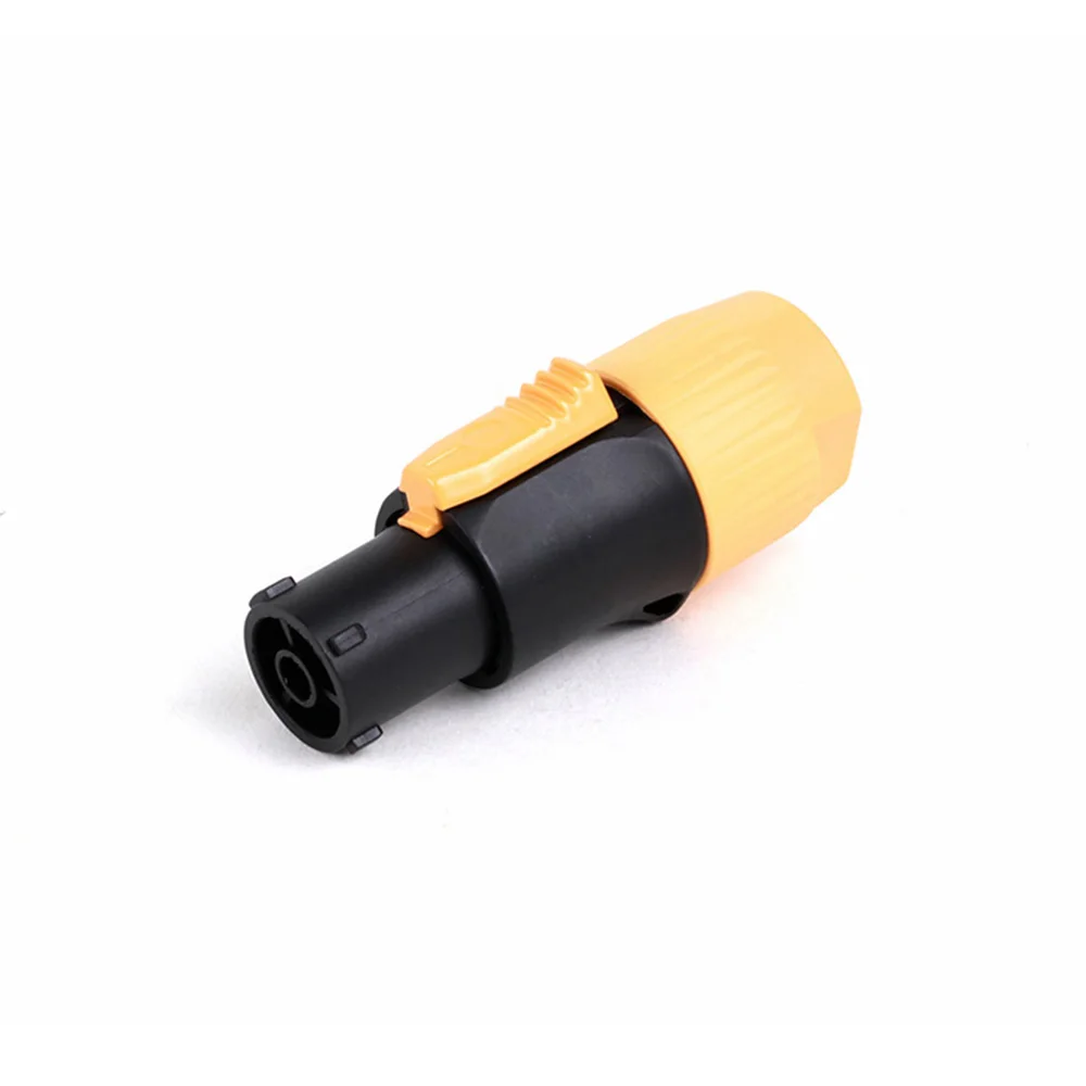1pc Wasserdicht IP65 PowerCON Stecker Stecker Jack NAC3FX-W NAC3MX-W PA66 Material IP65 Grade Wasserdicht Schwarz/Orange Farbe