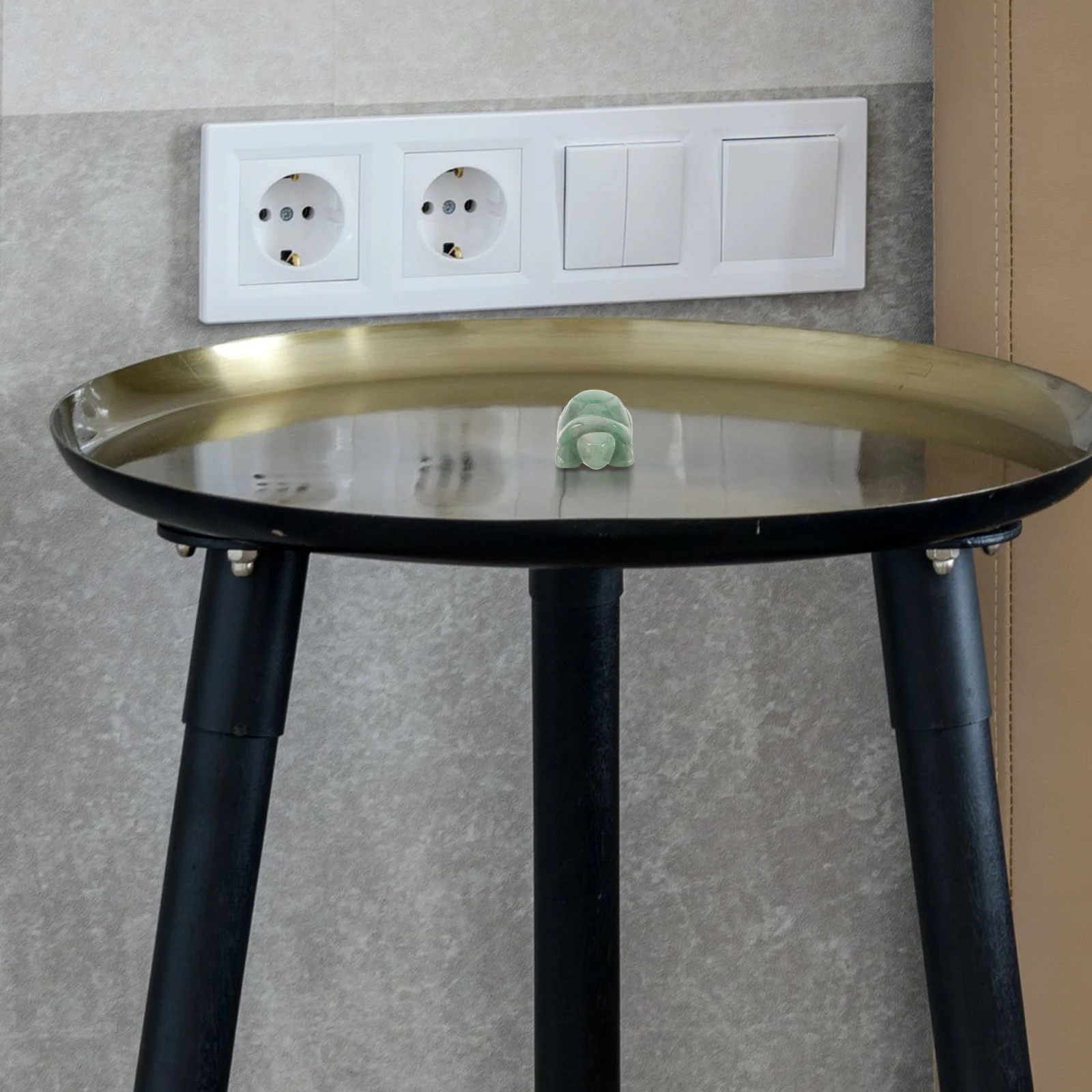 

Mini Aventurine Crystal Turtle Handcrafted Stone Sculpture for Office Home Decoration Tiny Animal Figurines